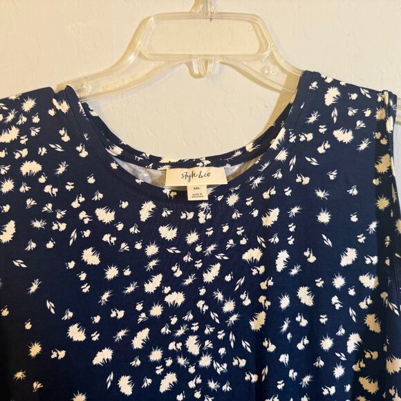 Style & Co Plus Size Printed Sleeveless Flip Flop Dress - Picture 2 of 3